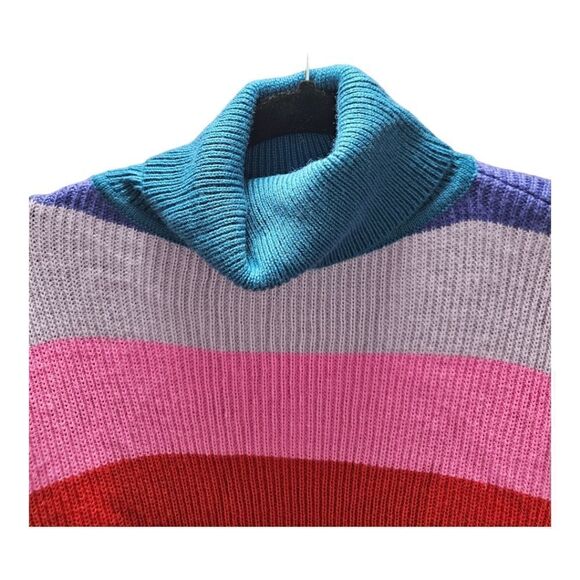 LOVERS + FRIENDS Marianne Colorblock Striped Turtleneck‎ Sweater - Size XS - Picture 4 of 7